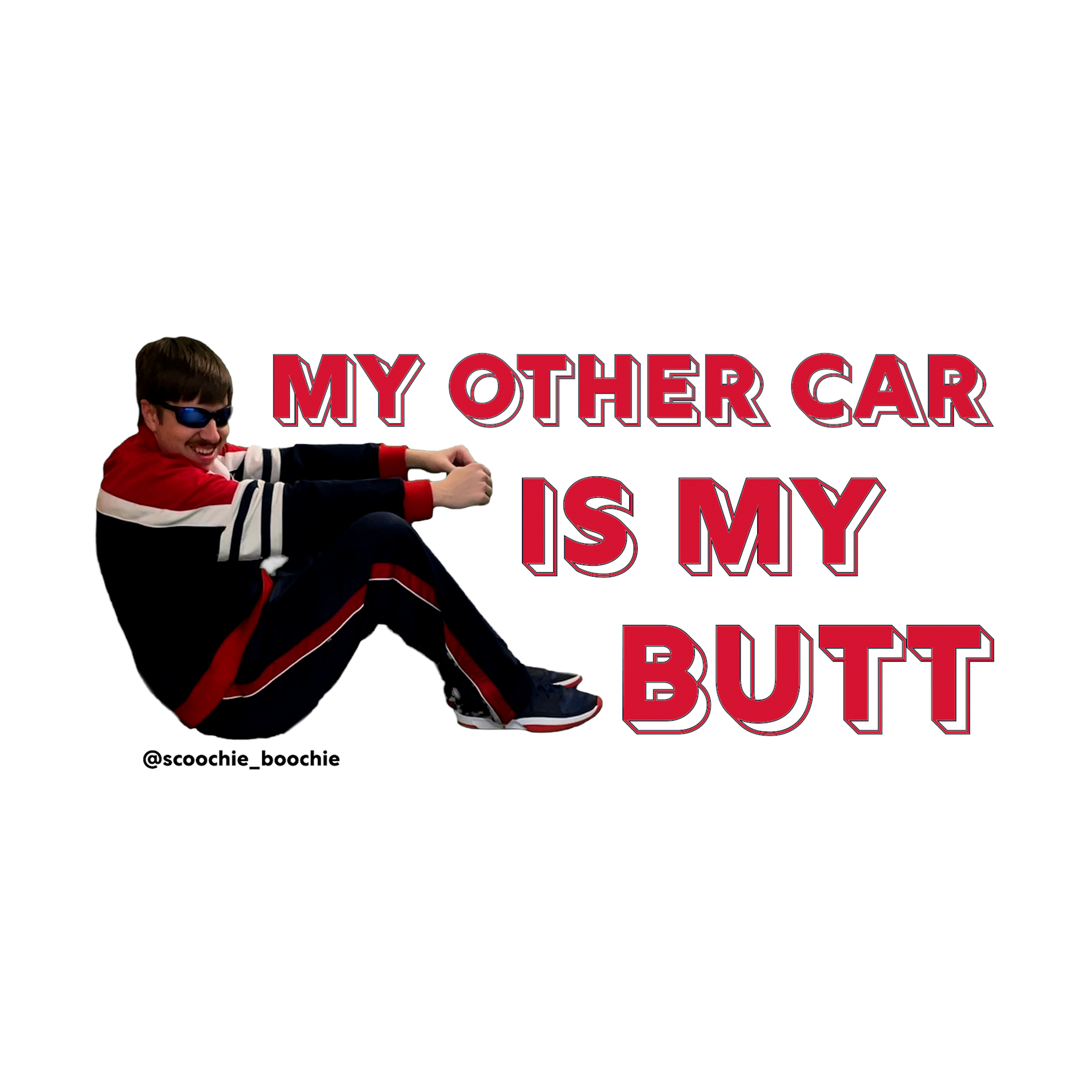 Car Butt Bumper Sticker