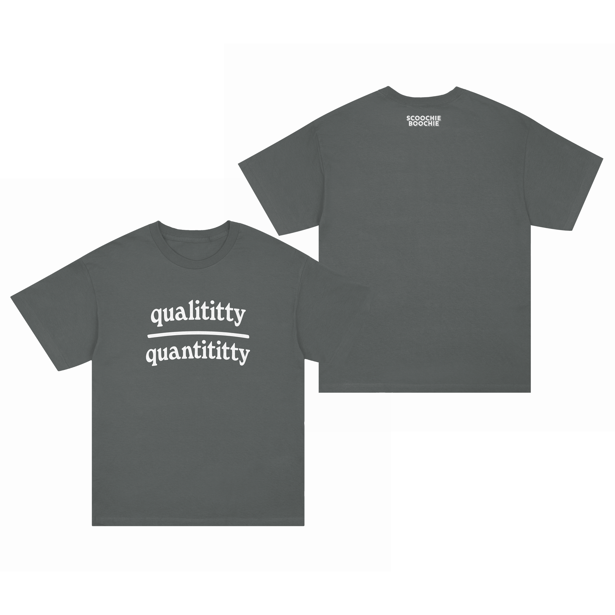 Qualititty Over Quantititty Tee - Pepper